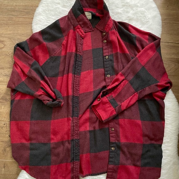 American Eagle Outfitters Oversized Plaid Flannel - Picture 1 of 3
